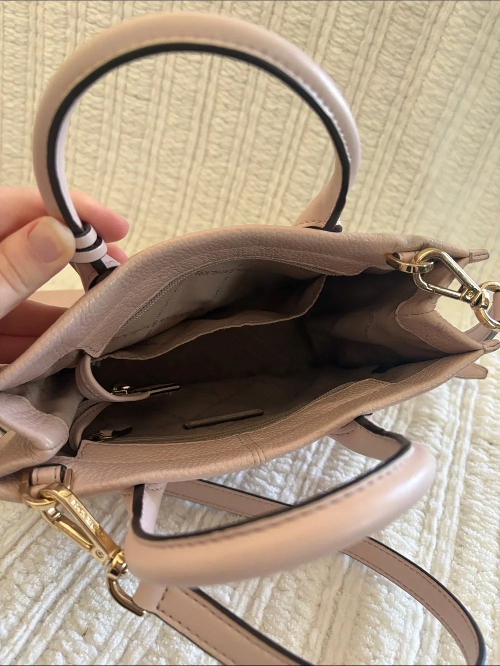Michael Kors Blush Pink Leather Top-Handle Satchel